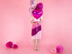 Picture of FOIL BALLOON HEART MAGENTA 18 INCH